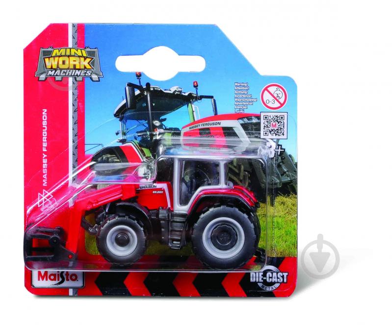 Машинка Maisto игрушечная Mini Work Machine Tractors with Front Loader, в ассортименте 15591 - фото 1