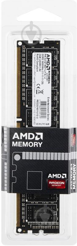 Оперативна пам'ять AMD DDR3 SDRAM 2 GB (1x2GB) 1600 MHz (R532G1601U1S-U) Radeon R5 Entertainment - фото 2