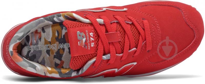 Кросівки для дівчаток New Balance GC574GYI GC574GYI р.35,5 червоні - фото 3