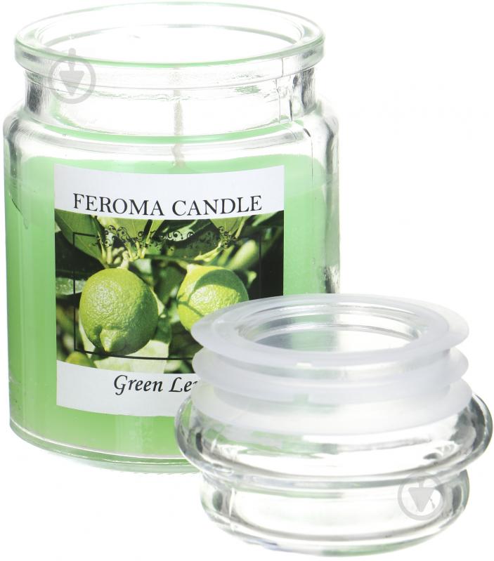 Свеча ароматическая Feroma Candle Арома Банка Green Lemon - фото 3