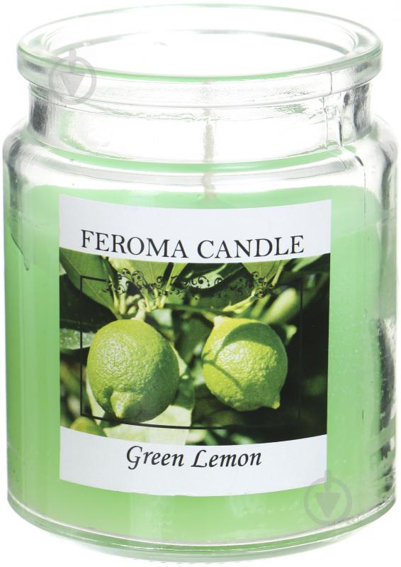 Свеча ароматическая Feroma Candle Арома Банка Green Lemon - фото 2