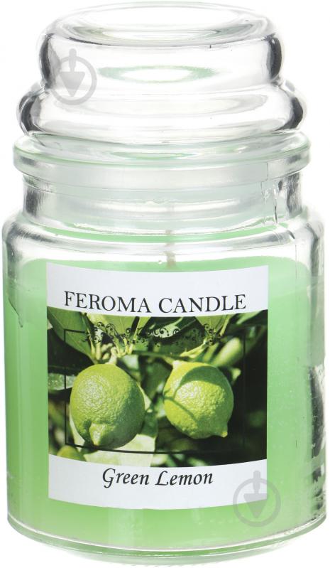 Свеча ароматическая Feroma Candle Арома Банка Green Lemon - фото 1