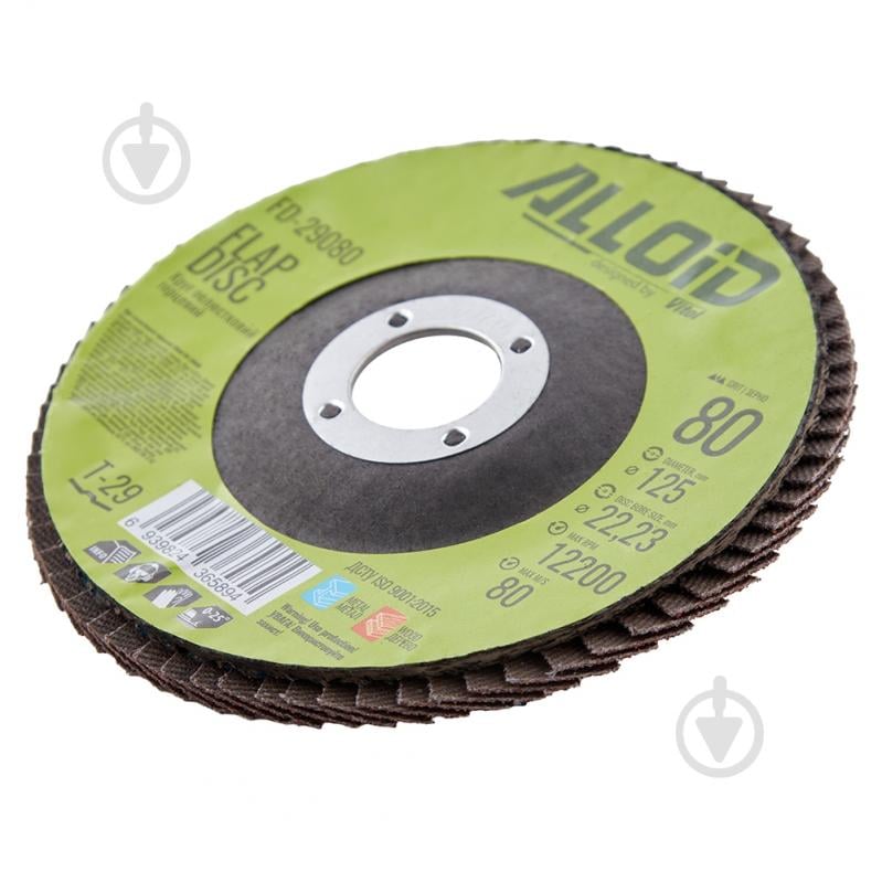 Круг пелюстковий Alloid 125 мм P80 FD-29080 - фото 4 Круг пелюстковий Alloid 125 мм P80 FD-29080 - фото 4