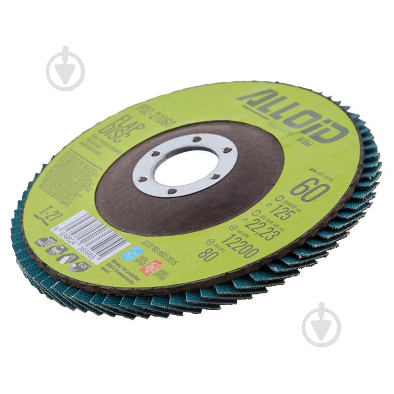 Круг пелюстковий Alloid 125 мм P60 FDZ-27060 - фото 4 Круг пелюстковий Alloid 125 мм P60 FDZ-27060 - фото 4