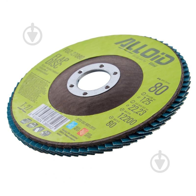 Круг лепестковый Alloid 125 мм P80 FDZ-27080 - фото 4