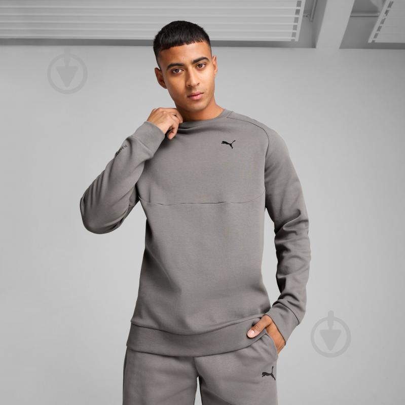 Свитшот Puma PUMATECH Crew DK 68459979 р.2XL серый - фото 3