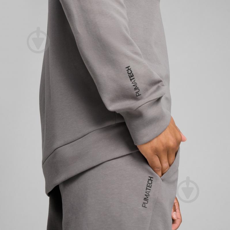 Свитшот Puma PUMATECH Crew DK 68459979 р.2XL серый - фото 7