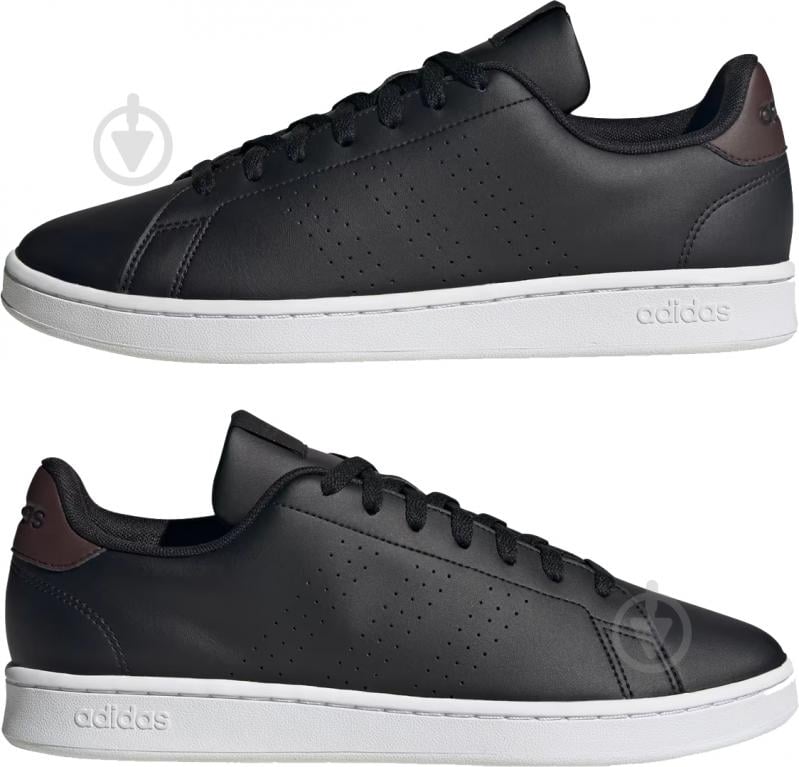 Кроссовки мужские демисезонные Adidas ADVANTAGE ID9630 р.46 черные - фото 5