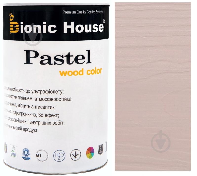 Краска Bionic House укрывная Pastel Wood Color Р209 лаванда шелковистый глянец 0,8 л - фото 1