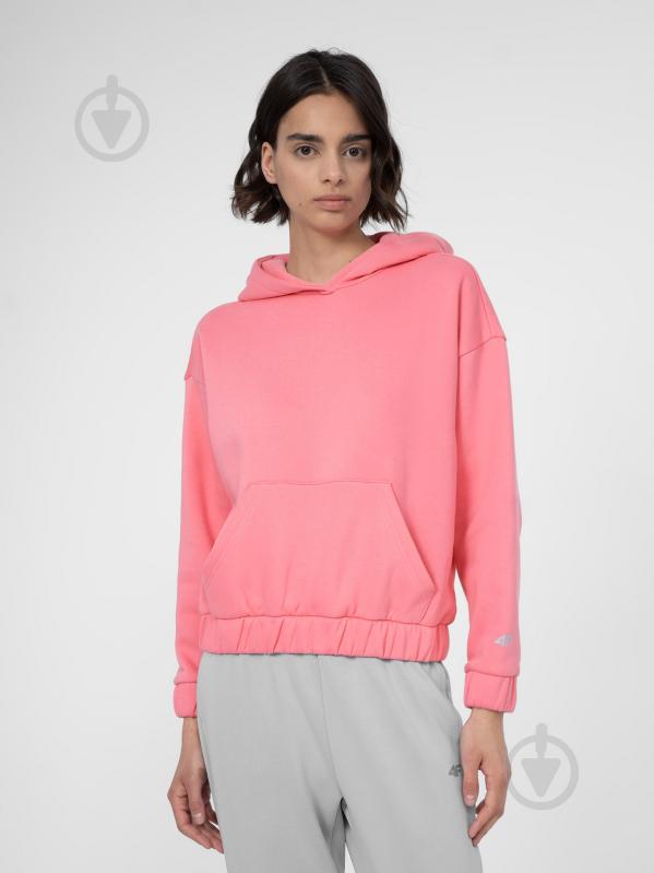 Джемпер 4F SWEATSHIRT F255 4FSS23TSWSF255-54S р.XS рожевий - фото 1