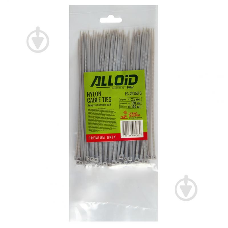 Хомут пластиковый Alloid 2,5х150 мм 100 шт. PC-25150 G - фото 4