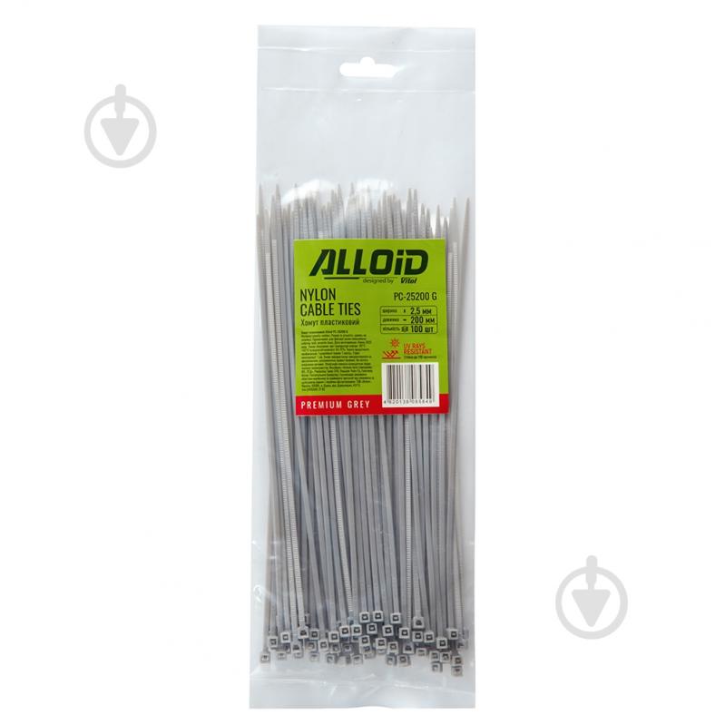 Хомут пластиковый Alloid 2,5х200 мм 100 шт. PC-25200 G - фото 4