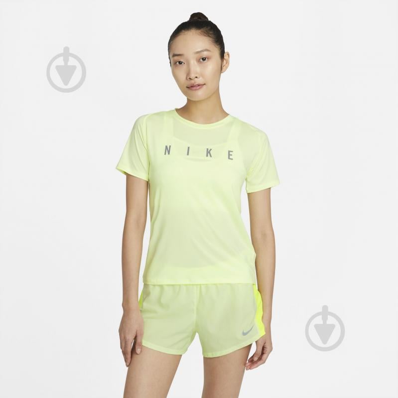 Футболка Nike W NK RUN DVN MILER TOP SS DC5236-701 р.S м'ятний - фото 1