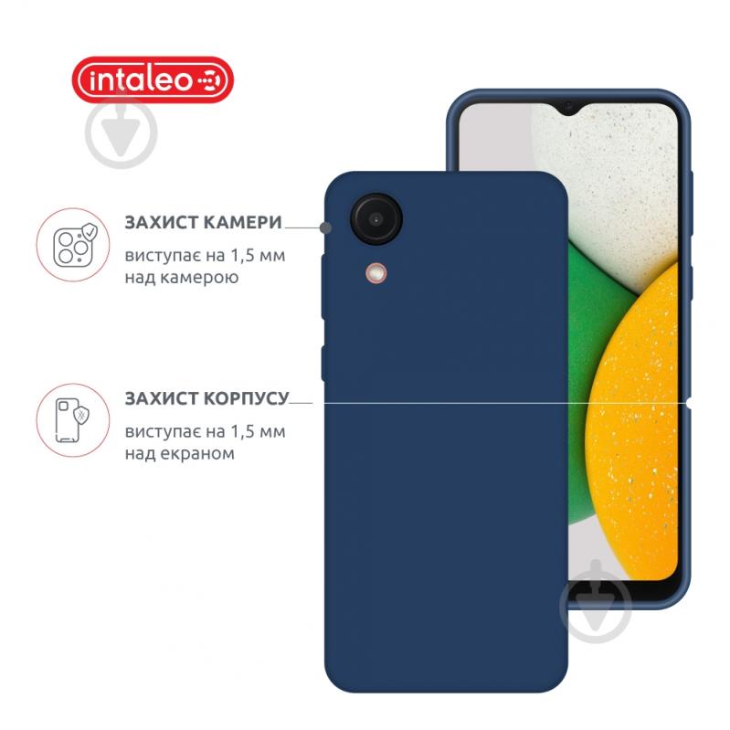 Чехол Intaleo SoftShell для Samsung Galaxy A03 Core синий - фото 3