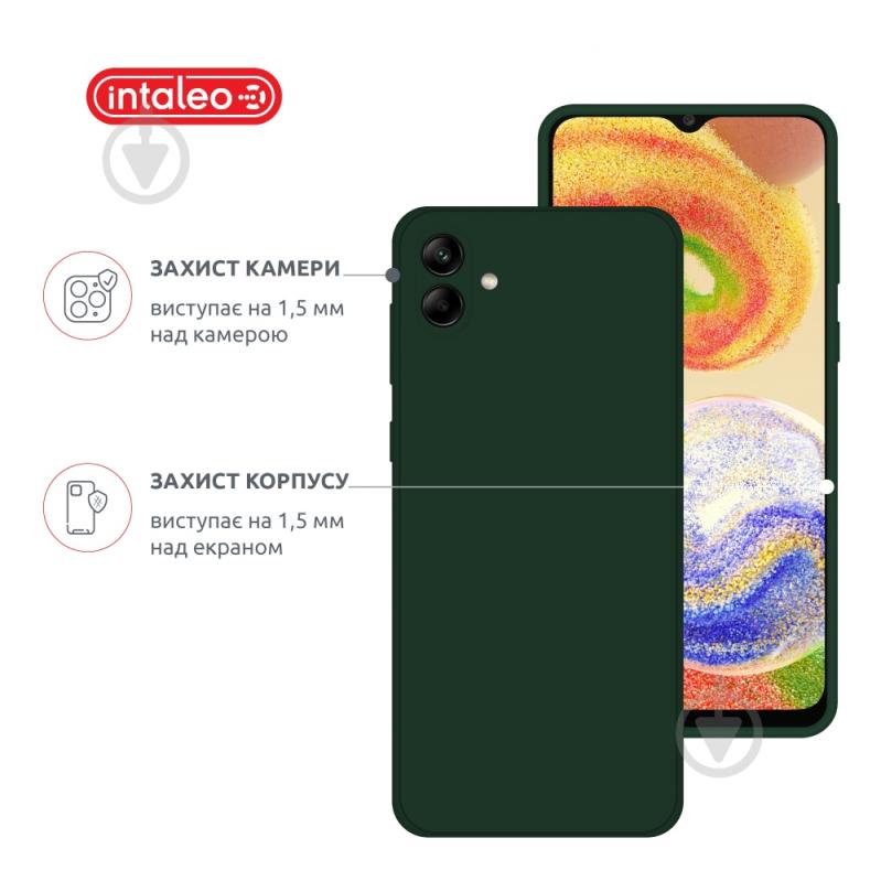Чохол Intaleo SoftShell для Samsung Galaxy A04 темно-зелений - фото 3