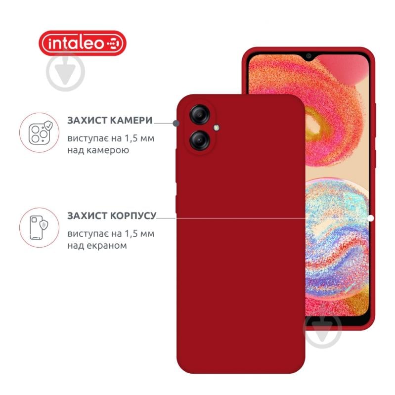 Чехол Intaleo SoftShell для Samsung Galaxy A04e красный - фото 3