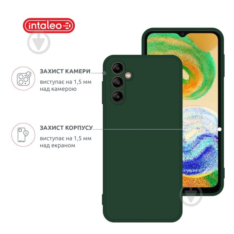 Чехол Intaleo SoftShell для Samsung Galaxy A04s темно-зеленый - фото 3 Чехол Intaleo SoftShell для Samsung Galaxy A04s темно-зеленый - фото 3