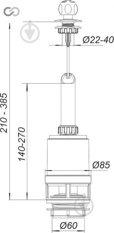 Комплект арматуры для бачка ScandiSPA - фото 3 Комплект арматуры для бачка ScandiSPA - фото 3