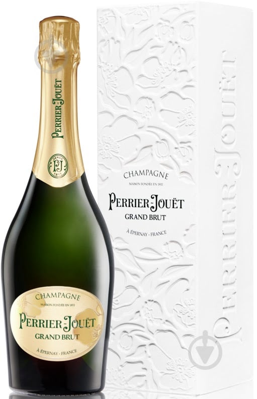 Шампанское Perrier Jouet Grand Brut 12% в подарочной упаковке 0,75 л - фото 1