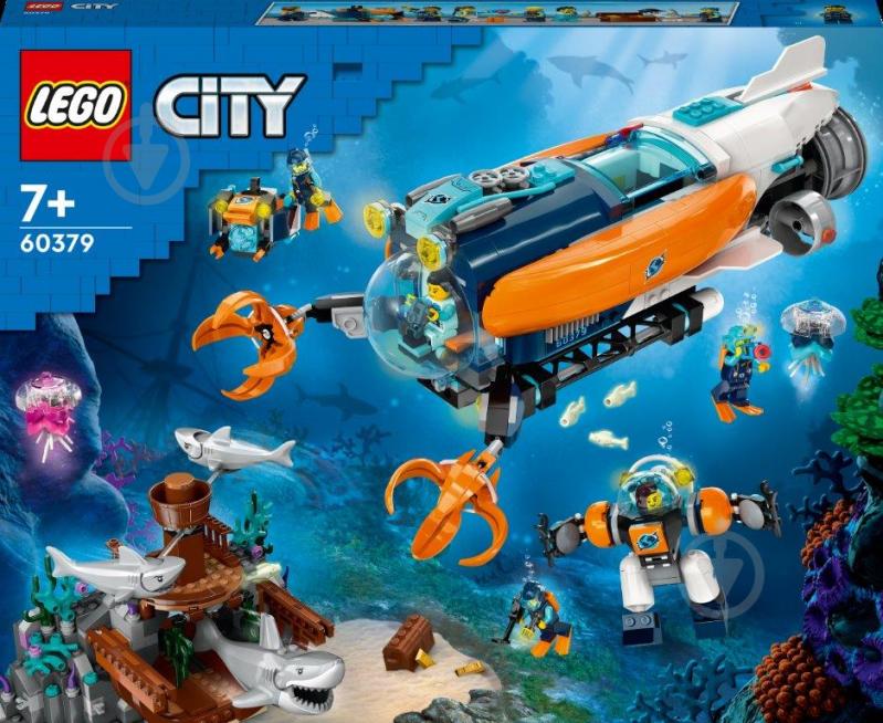 Конструктор LEGO City Глубоководная исследовательская подлодка 60379 - фото 1