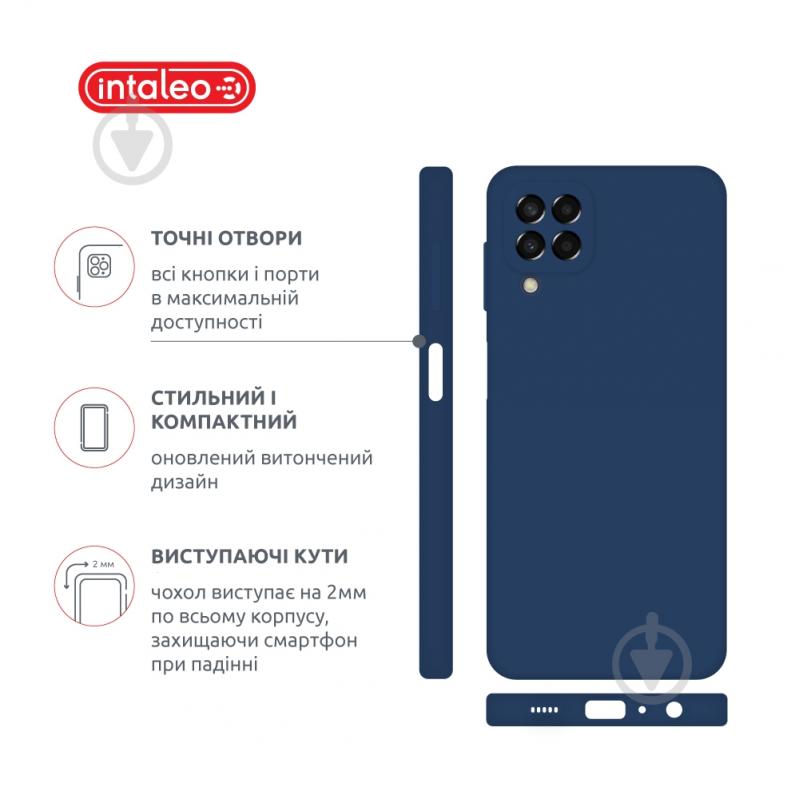 Чехол Intaleo SoftShell для Samsung Galaxy A22 LTE 4G синий - фото 4