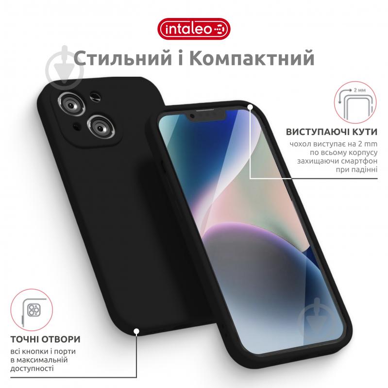 Чехол Intaleo SoftShell для Apple iPhone 14 black (1283126557682) - фото 4 Чехол Intaleo SoftShell для Apple iPhone 14 black (1283126557682) - фото 4