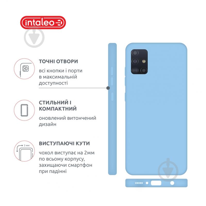 Чехол Intaleo SoftShell для Samsung Galaxy A51 голубой - фото 4