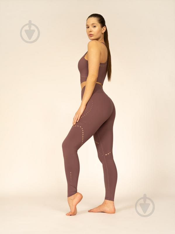 Лосини 4F TIGHTS FNK 4FAW22TFTIF084-80S р.XS коричневий - фото 4