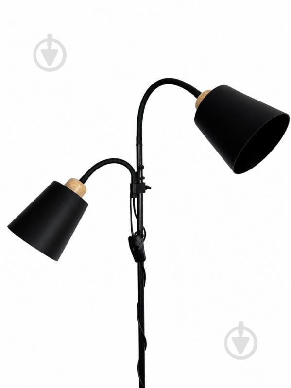 Торшер Bergs 40 Вт Е27 черный 1060-FL-2 Black - фото 2 Торшер Bergs 40 Вт Е27 черный 1060-FL-2 Black - фото 2