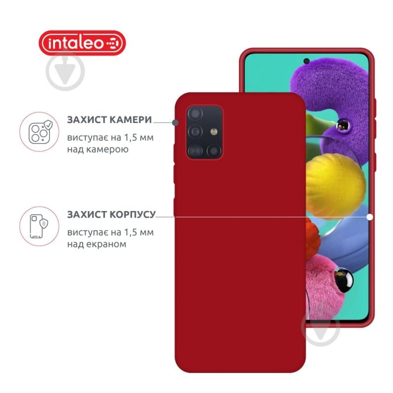 Чехол Intaleo SoftShell для Samsung Galaxy A51 красный - фото 3