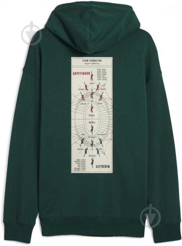 Джемпер Puma x HARRY POTTER Relaxed Graphic Hoodie TR 63009360 р.L зелений - фото 2 Джемпер Puma x HARRY POTTER Relaxed Graphic Hoodie TR 63009360 р.L зелений - фото 2