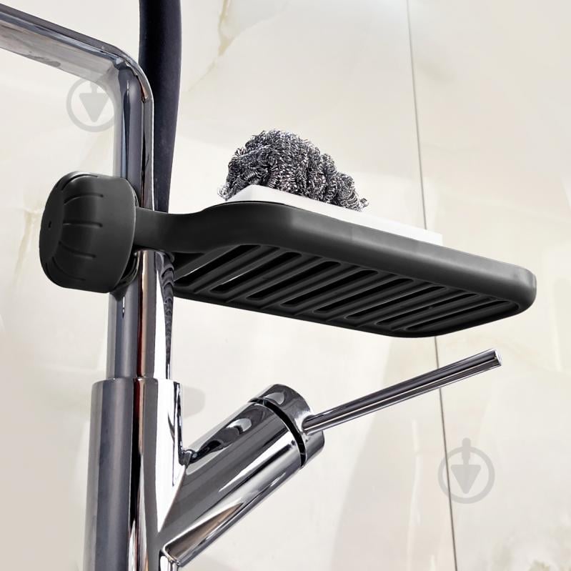 Полка MVM BP-22 черная с фиксатором - фото 9