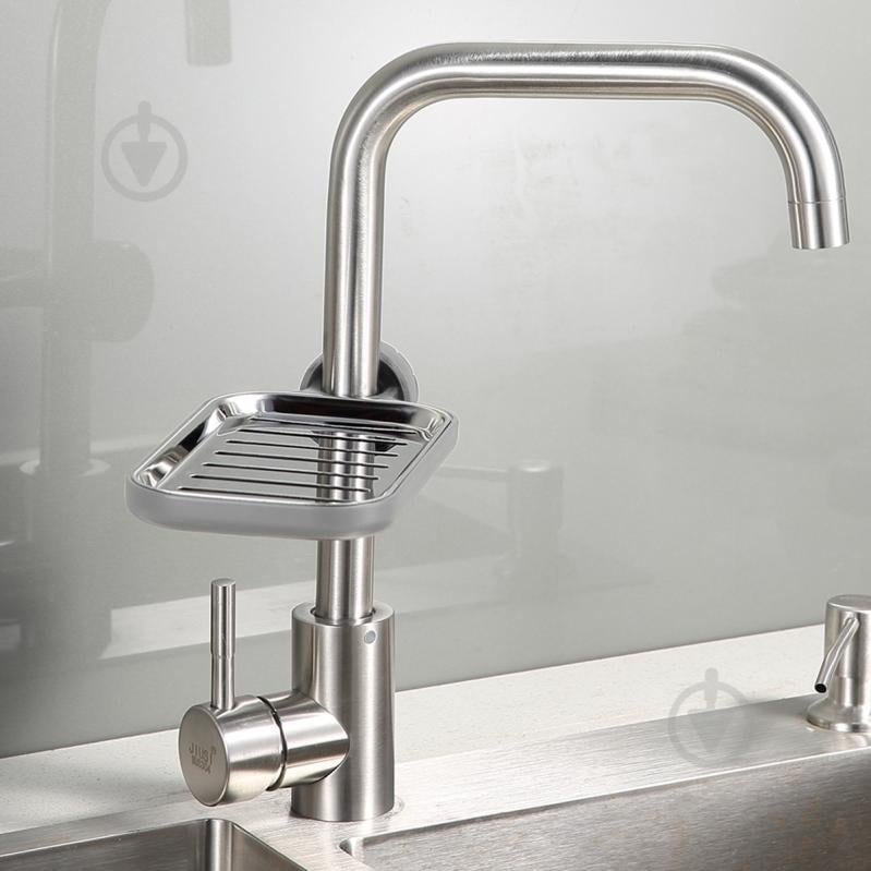 Полка MVM BP-22 серая с фиксатором - фото 6