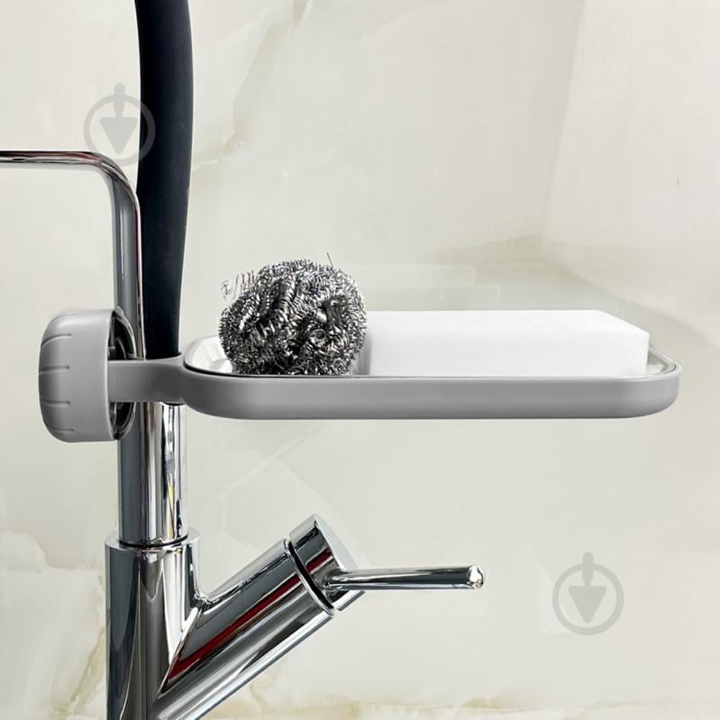 Полка MVM BP-22 серая с фиксатором - фото 10