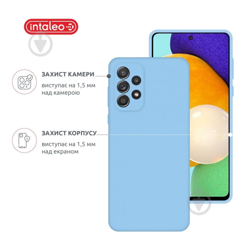 Чехол Intaleo SoftShell для Samsung Galaxy A72 голубой - фото 3