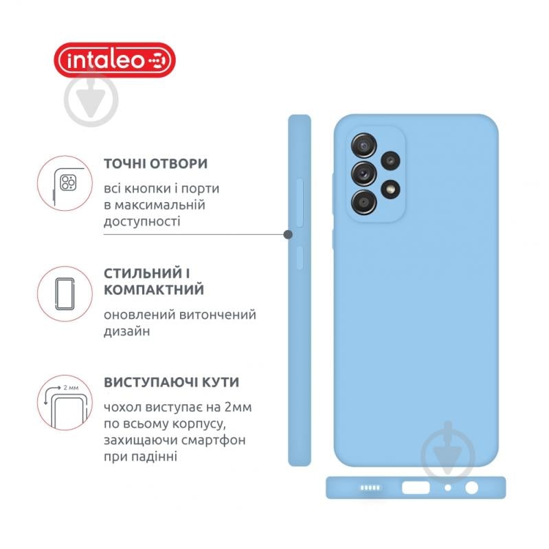 Чехол Intaleo SoftShell для Samsung Galaxy A72 голубой - фото 4