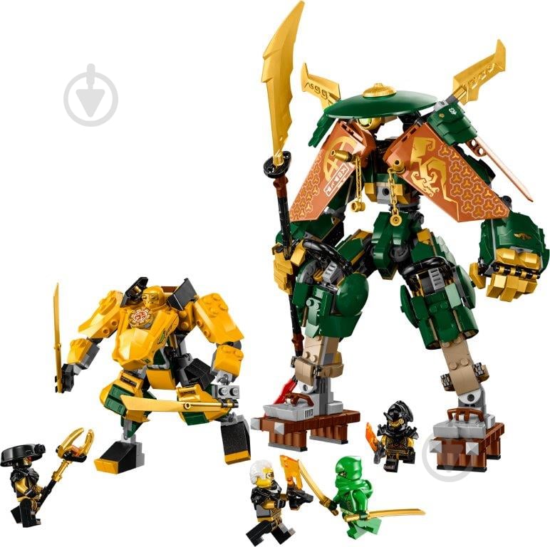 Конструктор LEGO NINJAGO Командні роботи ніндзя Ллойда й Арін 71794 - фото 3