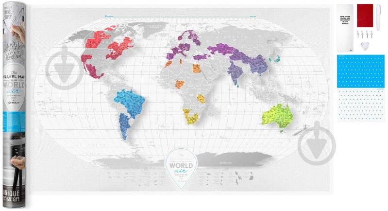 Скретч-карта Travel Map AIR World (англ) - фото 5