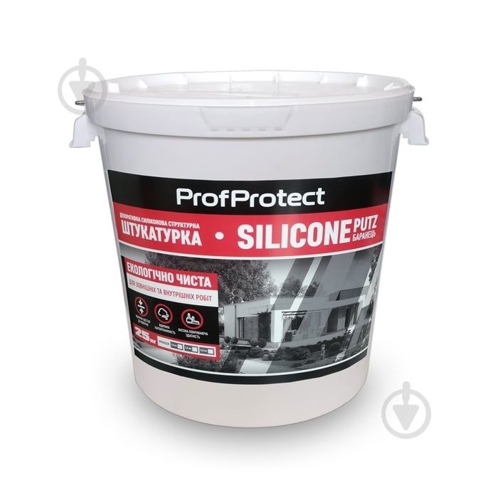 Декоративна штукатурка баранець DDT ProfProtect Silicone putz Баранчик 1,5 25 кг база під тонування - фото 1