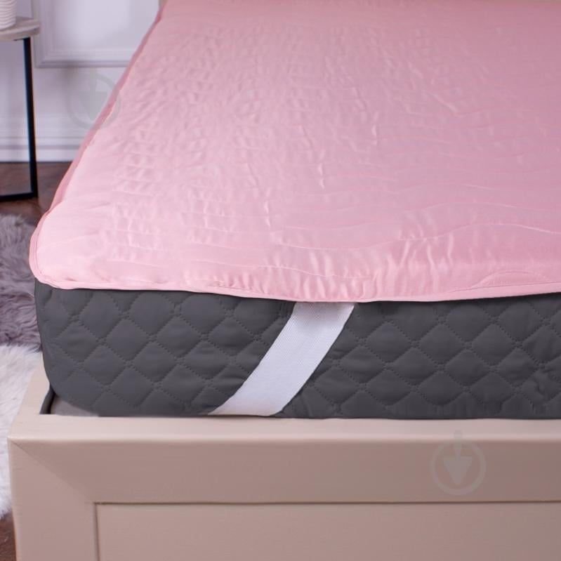 Наматрацник антиалергенний MirSon №1762 Eco Light Coral тенсель (Modal) 120x200 см - фото 1