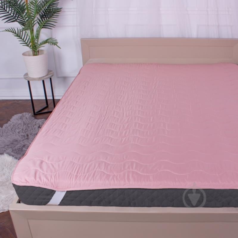Наматрацник антиалергенний MirSon №1762 Eco Light Coral тенсель (Modal) 120x200 см - фото 3
