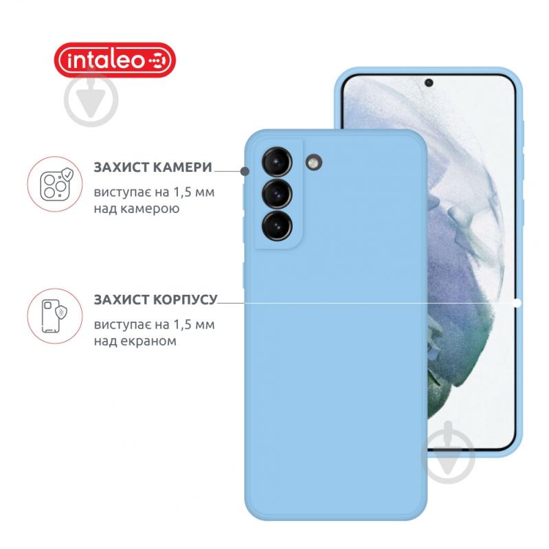 Чехол Intaleo SoftShell для Samsung Galaxy S21 Plus голубой - фото 3
