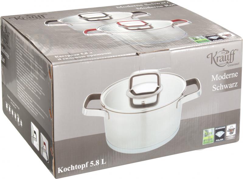 Кастрюля Krauff Moderne Rot 5,8 л 26-188-120 - фото 4