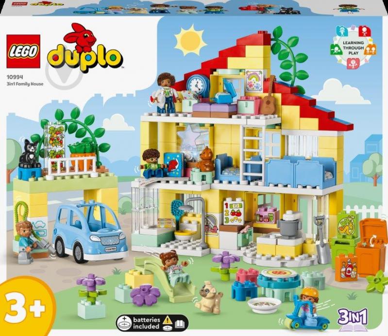 Конструктор LEGO DUPLO Семейный дом 3 в 1 10994 - фото 1