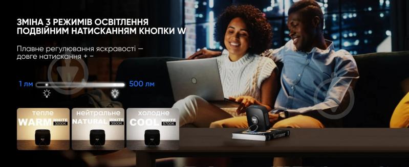 Ліхтар для кемпінгу Wuben F5, чорний, + павербанк, 500 Lm black F5 - фото 8 Ліхтар для кемпінгу Wuben F5, чорний, + павербанк, 500 Lm black F5 - фото 8