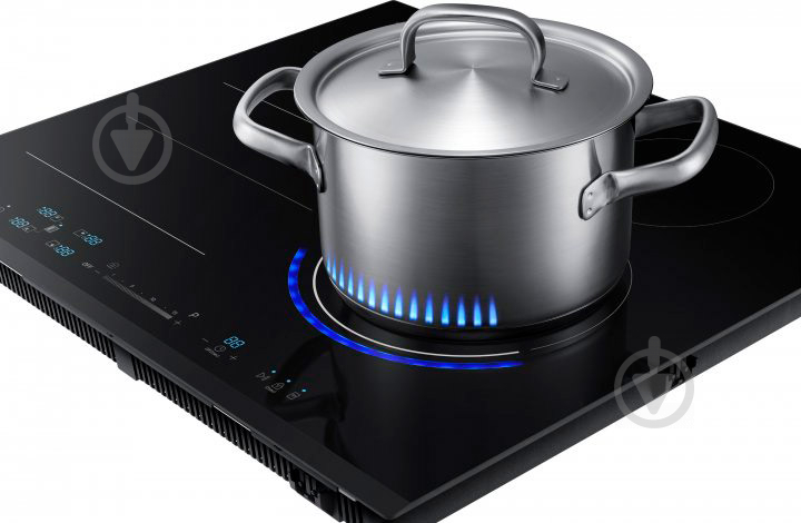 Варочная поверхность индукционная Samsung Virtual Flame NZ64R9777GK/W1 - фото 6