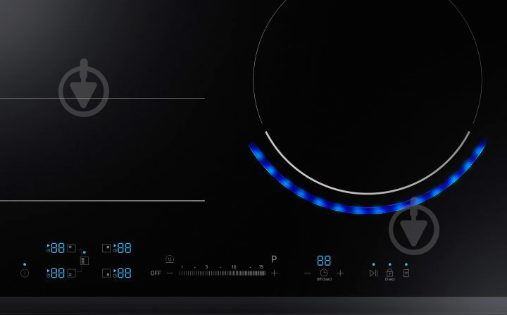 Варочная поверхность индукционная Samsung Virtual Flame NZ64R9777GK/W1 - фото 4