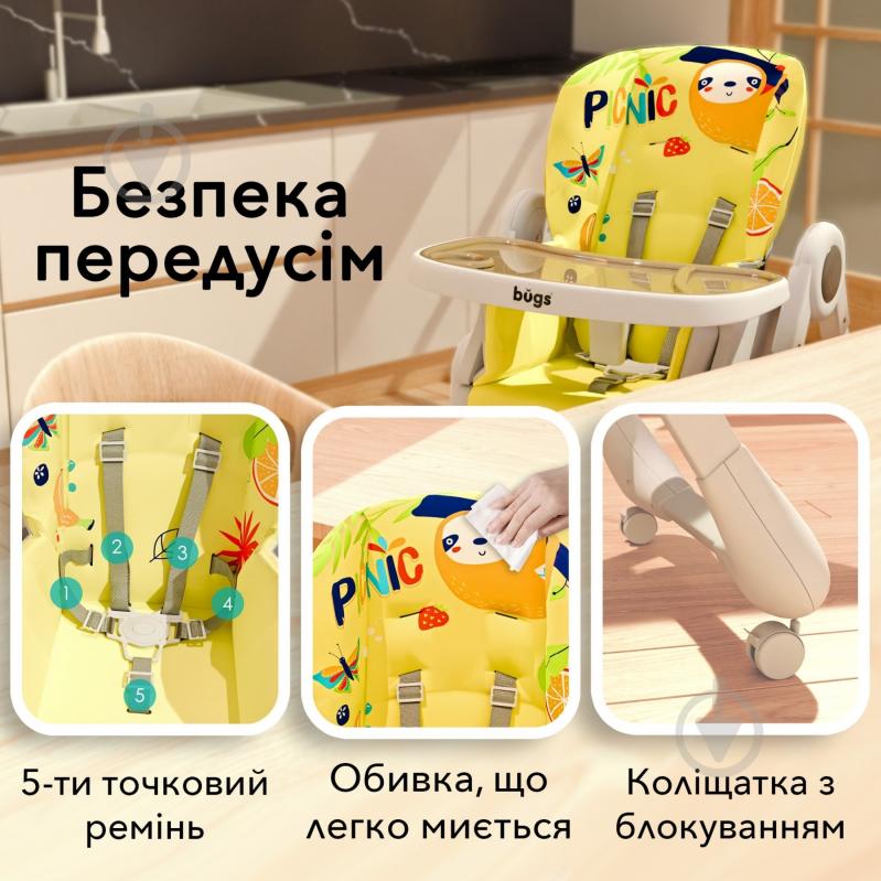 Стульчик для кормления Bugs Mango Sunny Picnic - фото 15
