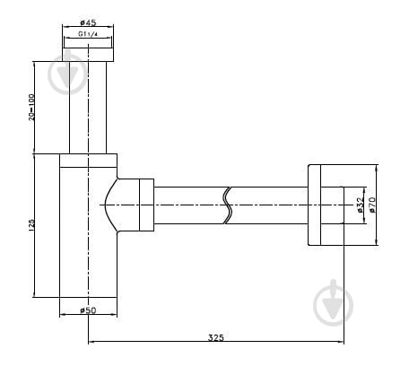 Сифон для умывальника Helmken 34585001, хром - фото 2 Сифон для умывальника Helmken 34585001, хром - фото 2