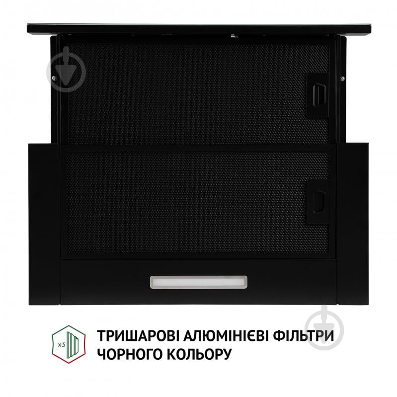 Вытяжка Perfelli TL 6333 BL 700 LED GLASS телескопическая - фото 7